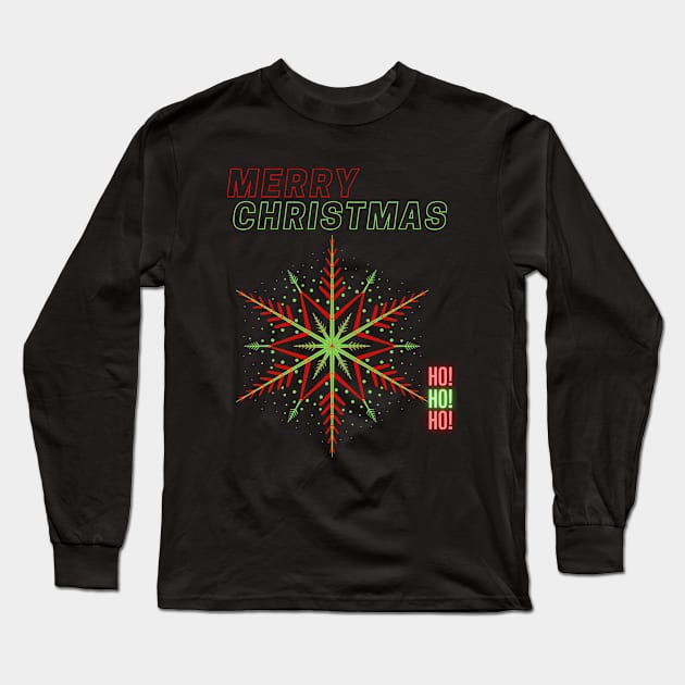 Snow Flake Long Sleeve T-Shirt by justdoit